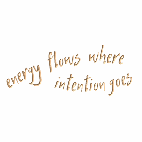 Energy flows where intention goes