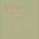 Home - definition