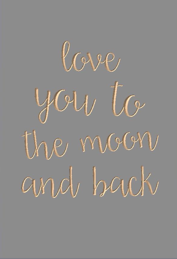 Love you to the moon and back
