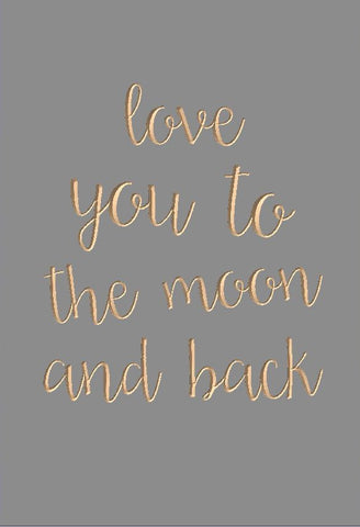 Love you to the moon and back